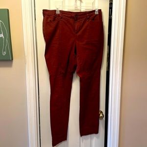 Duluth maroon khaki pants 16x33